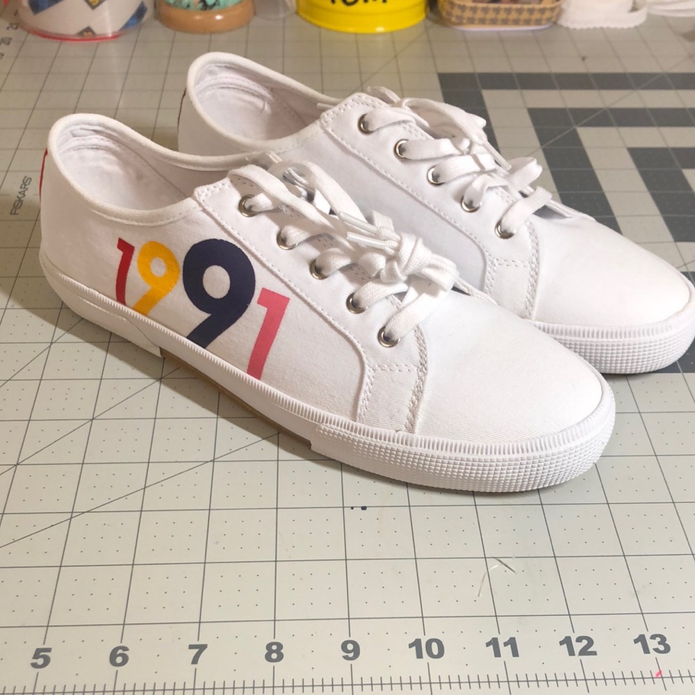 Boden White/Multicolored  Sneaker Size 40